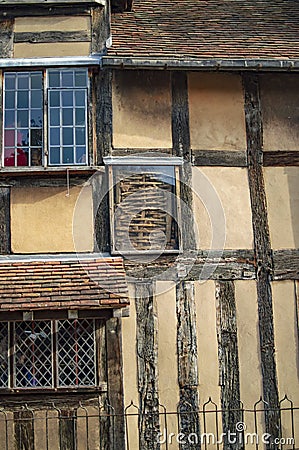 Stratford upon avon and thatched house of shakespeare Editorial Stock Photo