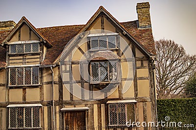 Stratford upon avon town and famous house of shakespeare Stock Photo
