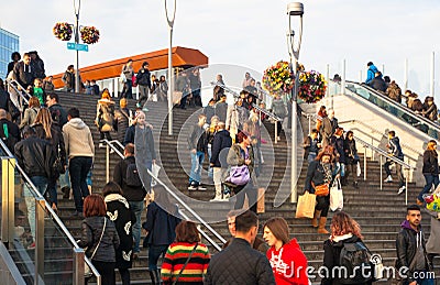 Stratford international train and tube station, london Editorial Stock Photo