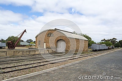 Strathalbyn Train Station, Fleurieu Peninsula, South Australia Editorial Stock Photo