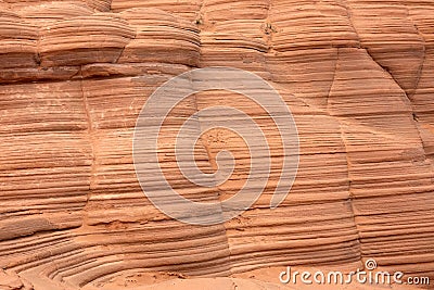 Stratified rock Stock Photo