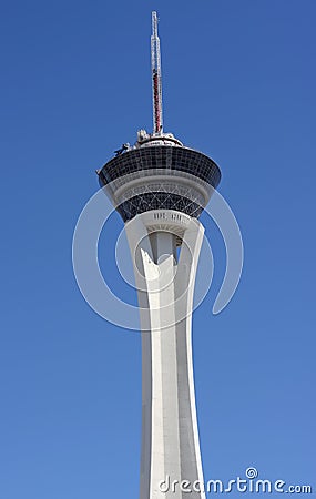 Stratosphere tower Stock Photo