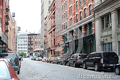 Strauss-Kahn under house arrest on Franklin Street Editorial Stock Photo