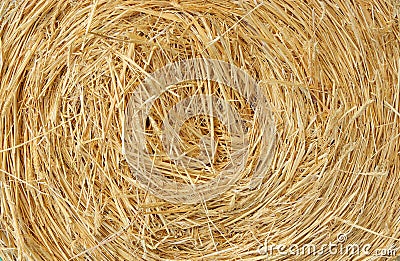 Straw bale farm background Stock Photo