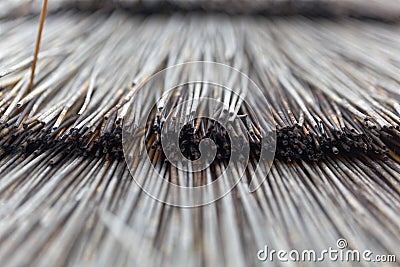 Straw cover of a roof Stock Photo