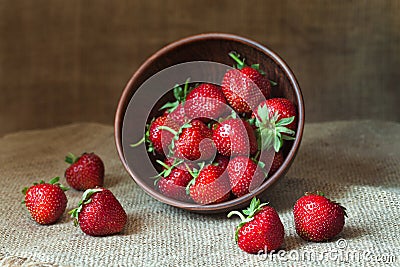 Strawberries fresh organic healthy nutrition Stock Photo