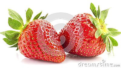 strawberries isolated on white background Stock Photo