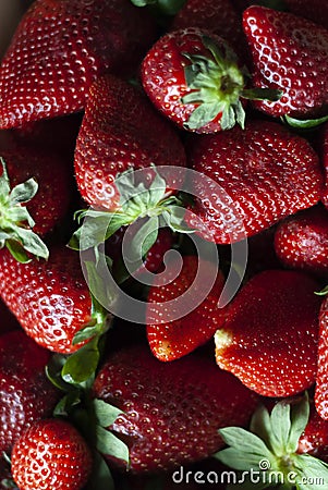 Strawberries with natural light Stock Photo