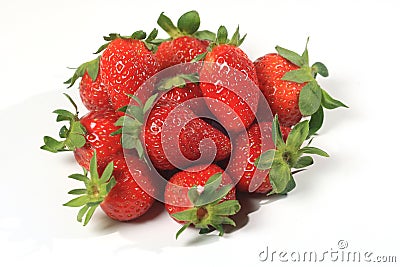 Strawberries seasonal fruit farming Emilia Romagna Italy Stock Photo