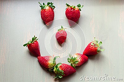 Strawberry smile Stock Photo