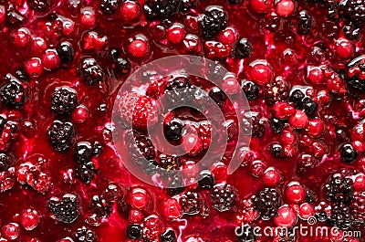 Strawberry, blackberry and raspberry Stock Photo