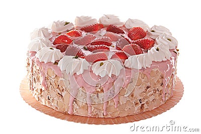 Strawberry Cake Stock Photo