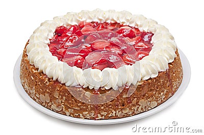 Strawberry Cake Stock Photo