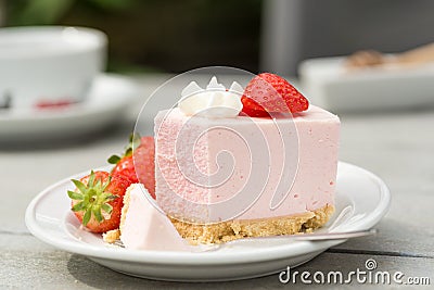 Strawberry cake Stock Photo