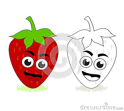 Strawberry cartoon Cartoon Illustration