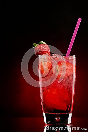 Strawberry cocktail Stock Photo