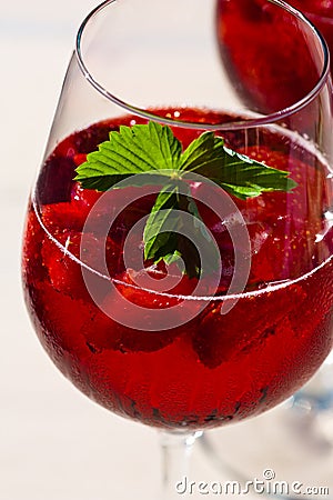 Strawberry Cocktail Stock Photo