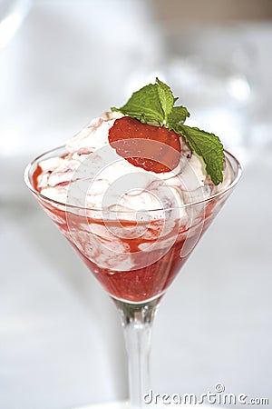 Strawberry Dessert Stock Photo