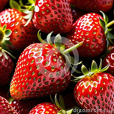 Strawberry fresh raw organic fruit Stock Photo