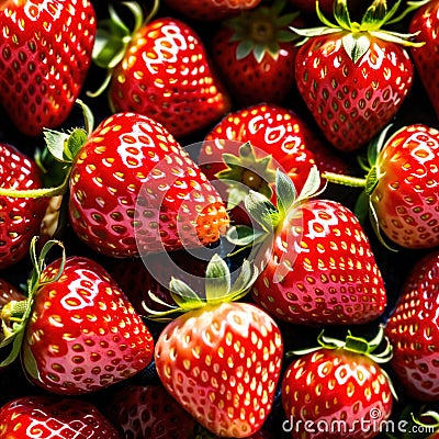 Strawberry fresh raw organic fruit Stock Photo