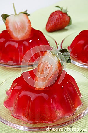 Strawberry fruit dessert Stock Photo