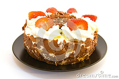 Strawberry Gateau Stock Photo