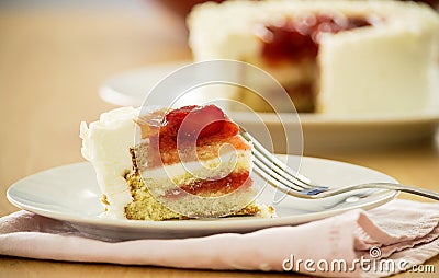 Strawberry gateau Stock Photo