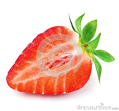 Strawberry half Stock Photo