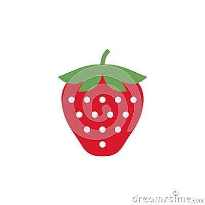 Strawberry icon, simple design, Strawberry icon clip art. Vector Illustration