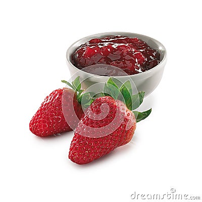 Strawberry jam Stock Photo