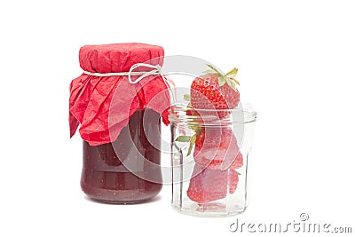 Strawberry jam Stock Photo