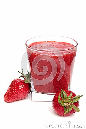 Strawberry juice Stock Photo