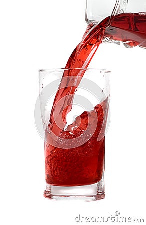 Strawberry juice Stock Photo