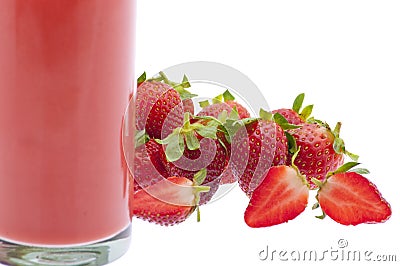 Strawberry juice Stock Photo