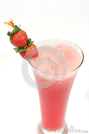 Strawberry juice Stock Photo