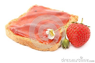 Strawberry marmalade Stock Photo