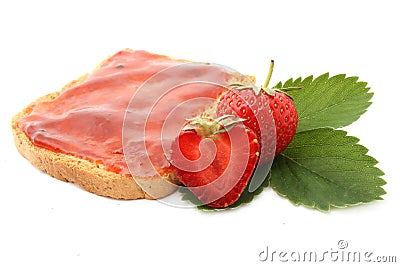 Strawberry marmalade Stock Photo