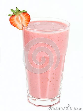 Strawberry milkshake Stock Photo