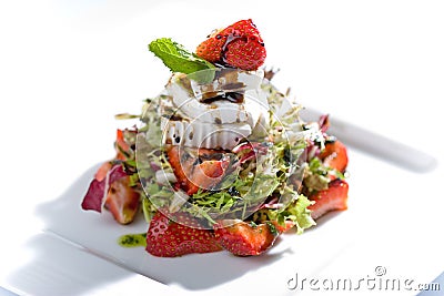 Strawberry salad Stock Photo