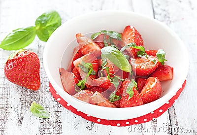 Strawberry salad Stock Photo