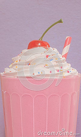 Strawberry Shake Stock Photo