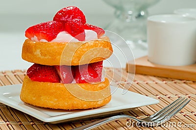 Strawberry Shortcake Stock Photo