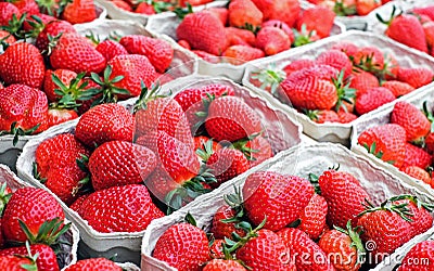 Strawberry shortcake festival Stock Photo