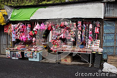 Strawberry souvenir shop in Camera Highlands Editorial Stock Photo