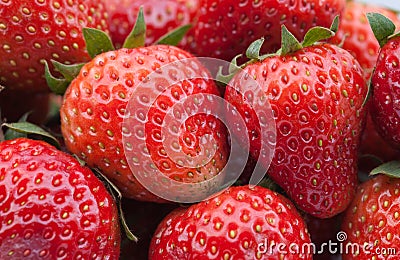 Strawberry Stack Stock Photo