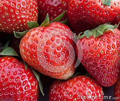 Strawberry Stack Stock Photo