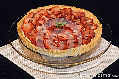 Strawberry Tart Stock Photo