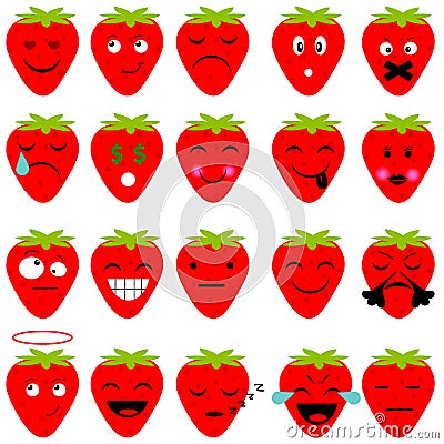 Strawberry web icon Vector Illustration