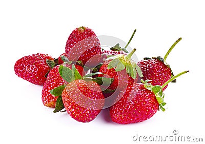 Strawberrys red isolated on white background Stock Photo