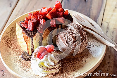 strawbery cake Stock Photo